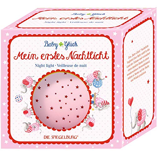 Die Spiegelburg 15282 Nachtlicht Sternenhimmel BabyGlück, rosa (Elefant) von Die Spiegelburg