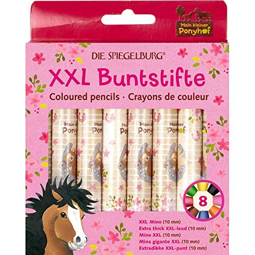 Die Spiegelburg 15625 XXL Buntstifte Mein Kleiner Ponyhof (8 St.) von Die Spiegelburg