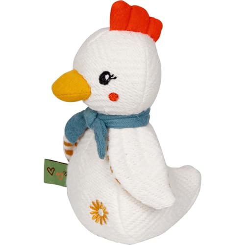 Die Spiegelburg Knistert Huhn Plüschtier - Little Wonder, 10 x 14 cm, Baumwolle, Polyester von Die Spiegelburg