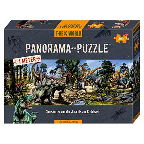 Die Spiegelburg - Panorama-Puzzle (250 Teile), T-Rex World, 17548 von Die Spiegelburg