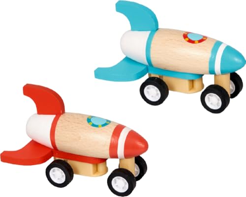 Die Spiegelburg - Rakete mit Rückziehmotor - Bunte Geschenke, sort. von Die Spiegelburg