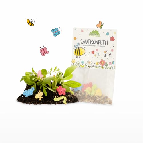 10 x Blühendes Saatkonfetti | Wildblumensaatgut & Saatpapier | Mitgebsel & Give-Away für Kinder-Geburtstag, Hochzeit, Abschied | Nachhaltige Geschenktüte 10 x Blühendes Saatkonfetti | Wildblumensaatgut & Saatpapier | Mitgebsel & Give-Away für Kinder-Geburtstag, Hochzeit, Abschied | Nachhaltige Geschenktüte von Die Stadtgärtner
