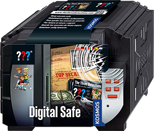 Die drei ??? Digitaler Tresor von KOSMOS, Schütze deine Geheimnisse mit einem Code und Sprachalarm, Detektiv Spielzeug Set für Kinder ab 8 Jahre, Mini Safe, Geheimversteck, mehrsprachige Anleitung Die drei ??? Digitaler Tresor von KOSMOS, Schütze deine Geheimnisse mit einem Code und Sprachalarm, Detektiv Spielzeug Set für Kinder ab 8 Jahre, Mini Safe, Geheimversteck, mehrsprachige Anleitung von Die drei