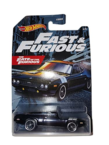DieCast Hot Wheels Fast & Furious '71 Plymouth GTX, Das Schicksal der wütenden 4/5 (schwarz) von DieCast