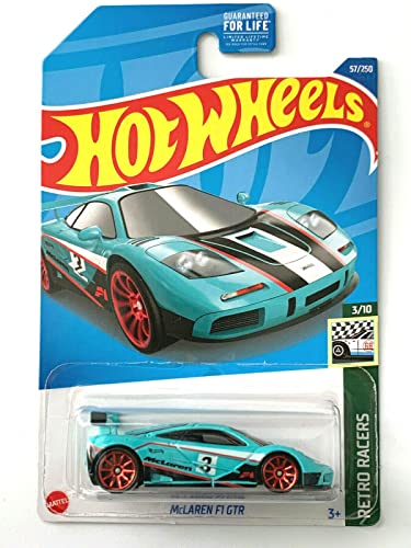 DieCast Hot Wheels McLaren F1 GTR, Retro Racers 3/10 [Türkis] 57/250 von DieCast