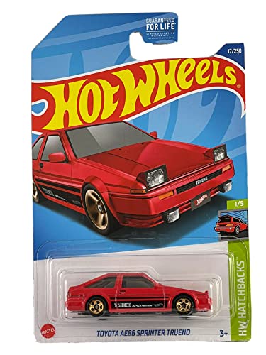 DieCast Hot Wheels Toyota AE86 Sprinter Trueno, HW Schrägheck 1/5 [Rot] 17/250 von DieCast