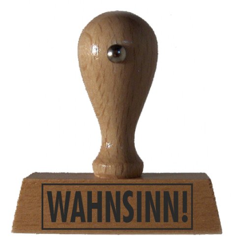 Sprüche-Stempel Wahnsinn! vom Kaufhaus2010 von DieStempelGmbH