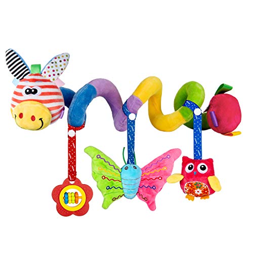 Diealles Shine Spirale Spielzeug Baby, Activity Spirale für Kinderwagen Bett Babyschale ab 0 Monaten (Giraffe) von Diealles Shine