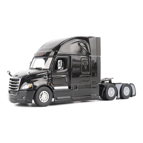 1:50 Scale Freightliner Cascadia SBFA Tandem mit 182.9 cm Sleeper - Black - Transport Series | Maßstab 1:50 Druckguss Sammlerstück Modell 71126 von Diecast Masters