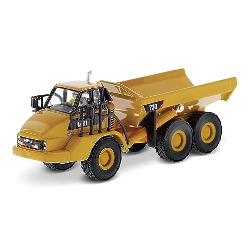 Diecast Masters 85130 - Caterpillar Muldenkipper 730, detailgetreues H0 CAT Gelenkfahrzeug in Metallbox, Maßstab 1:87, ca. 12 x 3,7 x 4,9 cm, 14+, für Modelleisenbahnen und Sammler geeignet von Caterpillar