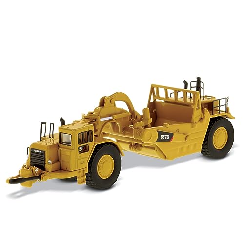 Diecast Masters 85542 - Cat 657G Wheel Tractor Scraper, Maßstab 1:125; ab 14 Jahren, in Blechdose, für Sammler geeignet von Diecast Masters
