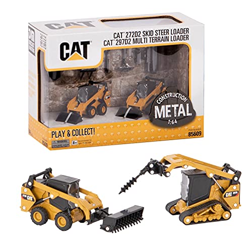 Diecast Masters 85609 - Set aus Caterpillar Kompaktlader 272D + Raupenlader 297D + Zubehör, detailgetreue CAT Baufahrzeuge in Display-Box, Maßstab 1:64, ca. 13,5 x 5,6 x 5,6 cm, ab 8 Jahren Diecast Masters 85609 - Set aus Caterpillar Kompaktlader 272D + Raupenlader 297D + Zubehör, detailgetreue CAT Baufahrzeuge in Display-Box, Maßstab 1:64, ca. 13,5 x 5,6 x 5,6 cm, ab 8 Jahren von Diecast Masters