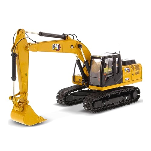 Diecast Masters 85674 - Cat 320 GX Hydraulikbagger, Maßstab 1:50, ab 14 Jahren, in Blechdose, für Sammler geeignet von Diecast Masters