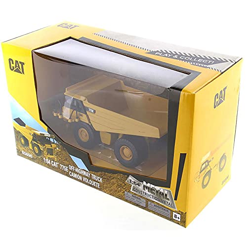 Diecast Masters 85696 - Caterpillar Mining Truck 775E, CAT Muldenkipper, detailgetreues Baufahrzeug in Display-Box, Maßstab 1:64, ca. 15,1 x 8,8 x 7,1 cm, 8+, für Sammler und als Geschenk geeignet von Diecast Masters