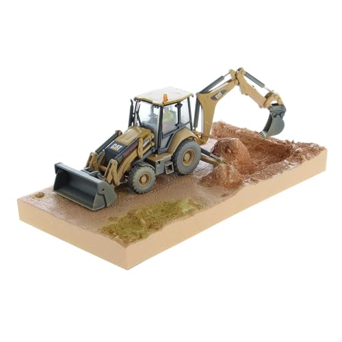 Diecast Masters 85755 - Cat 420F2 IT Backhoe Loader, gealtert, Maßstab 1:50, ab 14 Jahren, in Blechdose, für Sammler geeignet von Diecast Masters