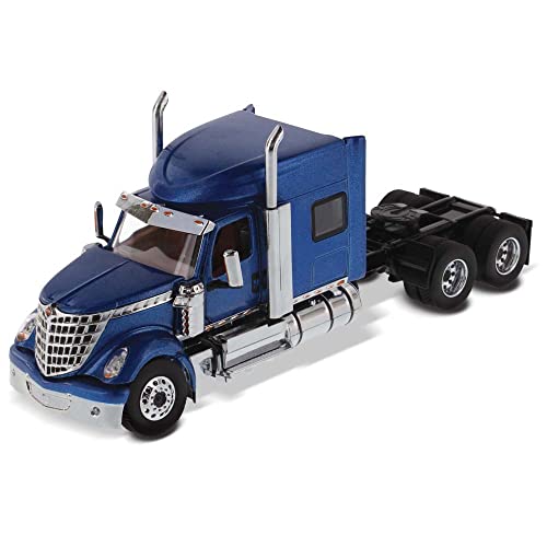 International Lonestar Sleeper Cab Truck Traktor Blau 1/50 Druckguss Modell von Diecast Masters 71026 von Daron