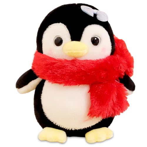 Diempi Pinguin Kuscheltier 20 cm Pinguin Spielzeu Stofftiere Plüschtier Süße Kuscheltier Plüsch Kissen Soft Toy Geschenk für Kinder Mädchen Junge von Diempi