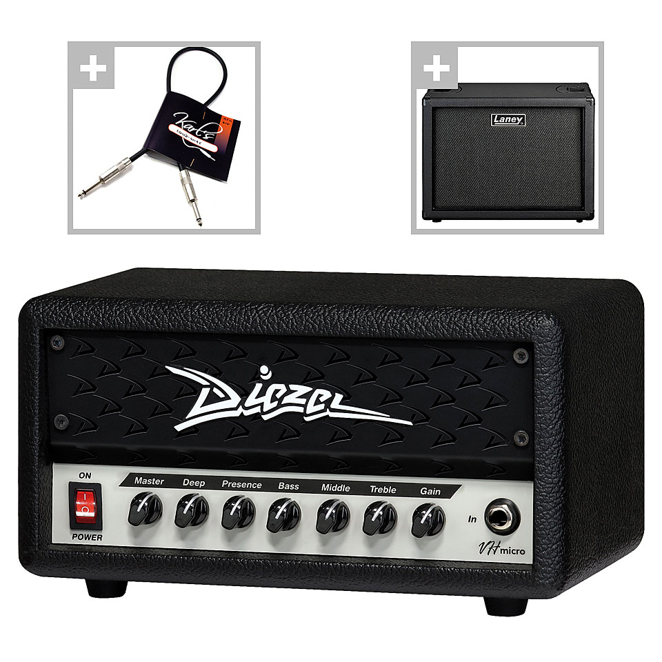 Diezel VH Micro & Laney GS112 & Karl&#39;s Loudwire 0,5 m Stack E-Gitarre von Diezel