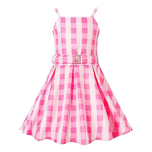 Difforever Mädchen Bar-Kostüm, rosa Margot Robbie, Filmoutfit für Halloween, Party, Cosplay, Verkleidung, 3–12 Jahre Difforever Mädchen Bar-Kostüm, rosa Margot Robbie, Filmoutfit für Halloween, Party, Cosplay, Verkleidung, 3–12 Jahre von Difforever