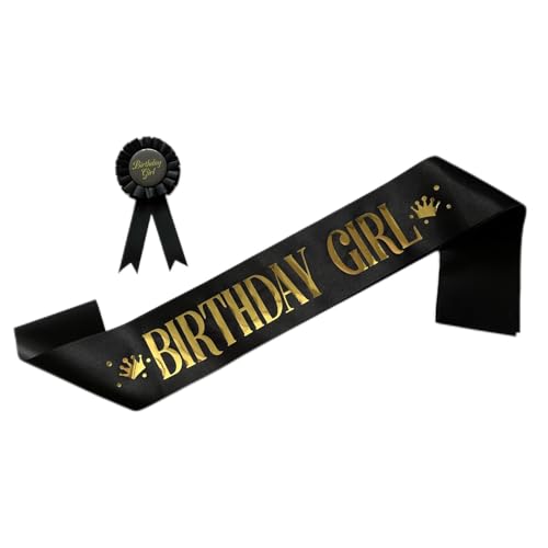 Geburtstag Mädchen Schärpe und Abzeichen, Geburtstag Mädchen Schärpe mit Geburtstag Mädchen, Geburtstag Schärpe Party Favor Geburtstag Zubehör, für Mädchen für Happy Birthday Dekoration Zubehör Geburtstag Mädchen Schärpe und Abzeichen, Geburtstag Mädchen Schärpe mit Geburtstag Mädchen, Geburtstag Schärpe Party Favor Geburtstag Zubehör, für Mädchen für Happy Birthday Dekoration Zubehör von Difistik