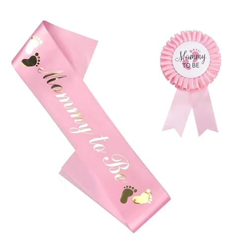 Schärpe für werdende Mütter, 2 Stück, Babyparty-Dekorationen, Schärpe, Korsagen-Set | Babyparty-Schultergurt, Dekoration, Geschenke für sie Schärpe für werdende Mütter, 2 Stück, Babyparty-Dekorationen, Schärpe, Korsagen-Set | Babyparty-Schultergurt, Dekoration, Geschenke für sie von Difistik