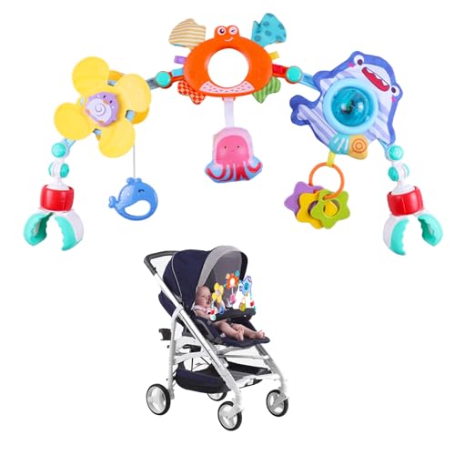 DigHealth Baby Kinderwagen Spielzeug Spielbogen, Kinderwagenkette Spielzeug mit Babyrassel und Windmühle, Babyspielzeug zum Aufhängen für Babys und Kleinkinder 0 3 6 9 12 Monaten DigHealth Baby Kinderwagen Spielzeug Spielbogen, Kinderwagenkette Spielzeug mit Babyrassel und Windmühle, Babyspielzeug zum Aufhängen für Babys und Kleinkinder 0 3 6 9 12 Monaten von DigHealth