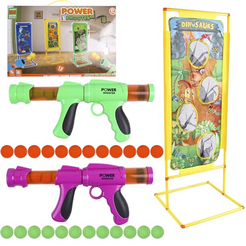 DigHealth Schaumball Pistole und Schießt Ziel, 2 Teiliges Power Pistole Spielzeug mit Stehendem Schießziel, Rollenspielspielzeug für drinnen und draußen, mit Familie oder Freunden DigHealth Schaumball Pistole und Schießt Ziel, 2 Teiliges Power Pistole Spielzeug mit Stehendem Schießziel, Rollenspielspielzeug für drinnen und draußen, mit Familie oder Freunden von DigHealth