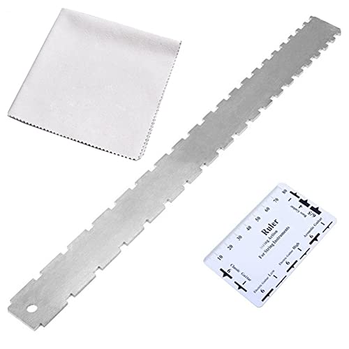 Diggtor Entfernungslineal Set Lineal für elektrische Gitarre aus Metall Lineal für Gitarrengriff aus Edelstahl Diggtor Entfernungslineal Set Lineal für elektrische Gitarre aus Metall Lineal für Gitarrengriff aus Edelstahl von Diggtor