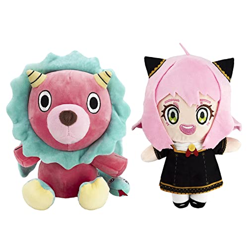 DigiTizerArt Anime Plush Anya Forger Doll Toy and Chimera Lion Plushie Figure Stuffed Pillow Cushion Decoration Halloween Cosplay Props Kids Gift 2 Pcs von DigiTizerArt
