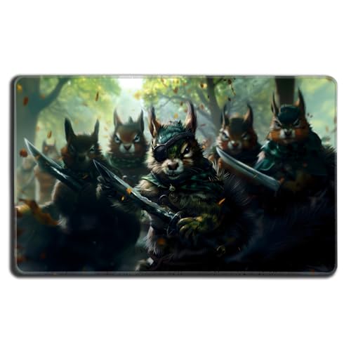 Digital Sorcery Studio Squirrel General Card Game Playmat - Premium Stitched Edge - Perfect for MTG Commander Decks Like Chatterfang or Hazel of The Rootbloom von Digital Sorcery Studio