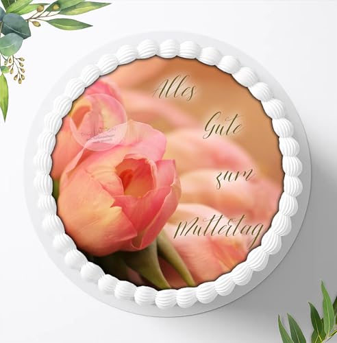 Für den Geburtstag ein Tortenbild, Zuckerbild mit dem Motiv: zum Muttertag, Essbares Foto für Torten, Fondant, Tortenaufleger Ø 20cm, 0004c Für den Geburtstag ein Tortenbild, Zuckerbild mit dem Motiv: zum Muttertag, Essbares Foto für Torten, Fondant, Tortenaufleger Ø 20cm, 0004c von Digital-on