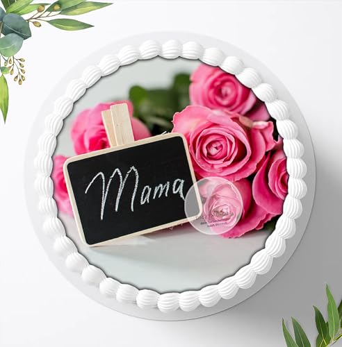 Für den Geburtstag ein Tortenbild, Zuckerbild mit dem Motiv: zum Muttertag, Essbares Foto für Torten, Fondant, Tortenaufleger Ø 20cm, 0016c Für den Geburtstag ein Tortenbild, Zuckerbild mit dem Motiv: zum Muttertag, Essbares Foto für Torten, Fondant, Tortenaufleger Ø 20cm, 0016c von Digital-on