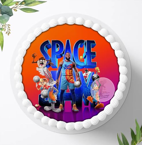 Für die Geburtstags Torte, Zuckerbild kompatibel mit: Space Jam, Essbares Foto für Torten, Fondant, Tortenaufleger Ø 20cm, 0084z Für die Geburtstags Torte, Zuckerbild kompatibel mit: Space Jam, Essbares Foto für Torten, Fondant, Tortenaufleger Ø 20cm, 0084z von Digital-on