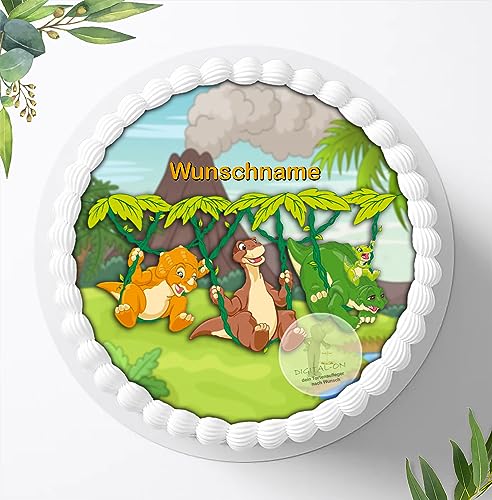 Für die Geburtstags Torte, Zuckerbild mit dem Motiv: Dinosaurier, Dino, Essbares Foto für Torten, Fondant, Tortenaufleger Ø 20cm, 0275c Für die Geburtstags Torte, Zuckerbild mit dem Motiv: Dinosaurier, Dino, Essbares Foto für Torten, Fondant, Tortenaufleger Ø 20cm, 0275c von Digital-on