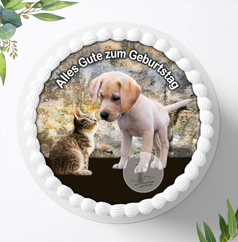 Hunde Tortenaufleger Tortenbild Geburtstag Fondant Zuckerpapier Ø 20cm / 1609a Hunde Tortenaufleger Tortenbild Geburtstag Fondant Zuckerpapier Ø 20cm / 1609a von Digital-on