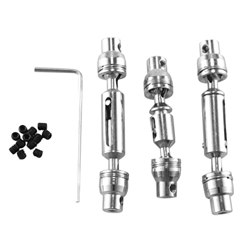 Diheohg 3 StüCke Metall Antriebswelle CVD für B16 B36 Q60 Q63 Q64 MN77 FY004 6WD 1/16 RC Auto Upgrade Teile,1 von Diheohg