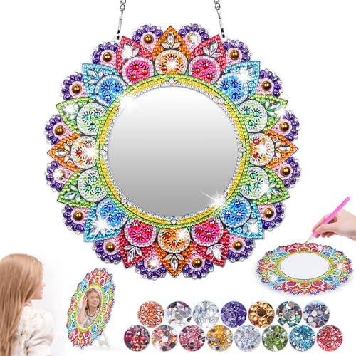 Geschenk Mädchen 6 7 8 9 10 11 Jahre: Basteln Diamond Painting Spiegel Bastelset Kinder ab 6 7 8 10 Jahre Mandala Kosmetikspiegel Mädchen Geburtstagsgeschenk Spielzeug ab 5-12 Jahre Geschenk Mädchen 6 7 8 9 10 11 Jahre: Basteln Diamond Painting Spiegel Bastelset Kinder ab 6 7 8 10 Jahre Mandala Kosmetikspiegel Mädchen Geburtstagsgeschenk Spielzeug ab 5-12 Jahre von Dikence