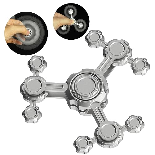 Fidget Spinner Metallspielzeug für Kinder Erwachsene, Fidgit Spinner Geschenk für Geburtstag Weihnachtsfeier, Finger Hand Spinner Schreibtischspielzeug für Home Office von Dilabnda