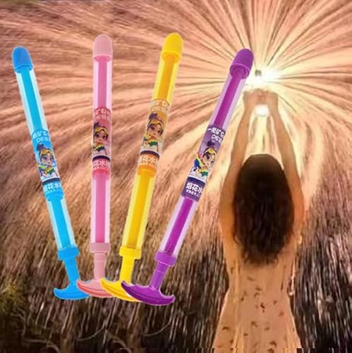 Feuerwerk Wasserpistole, Wasserspielzeug Kinder Outdoor, Feuerwerk Water Squirter, Wassersprühspielzeug Im Feuerwerksstil, für Baden, Pool, Party-Unterhaltung (4pcs D) von Dilaminaqi