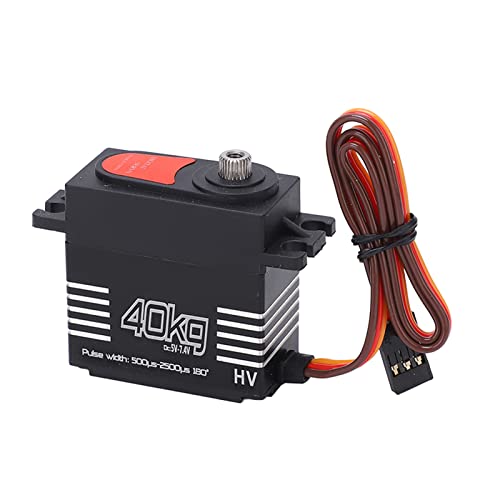 2 STÜCKE RC Getriebe Servo, 40 Kg Großes Drehmoment Digitales Servo Hochgeschwindigkeits-Metallgetriebe für 1: 8 / 1: 10 RC Car Robot von Dilwe