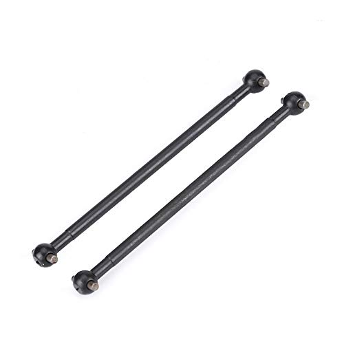 2 Stück RC Auto Antriebswelle, 97,2 mm Metall Hundeknochen Antriebswelle Zentrum Antriebsgelenk für HIMOTO E10MTL E10MT E10BP 1/10 Ferngesteuerte Autos(Schwarz) von Dilwe