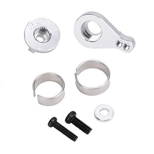 25T Aluminiumlegierung Stopplenkung Servoarm Kompatibel f¨¹r Wltoys 1/12 12428/12423 RC Zubeh?r GJ-03 (Silber MN-025S) von Dilwe