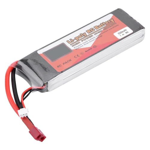 2s 7,4 V Wiederaufladbare Lipo -Batterie 5000mAh 4500mah 3500mah 2200mah mit T -Stecker, Geeignet für RC -Fahrzeuge und Drohnen (7,4 V 3500mah 60c t Stecker) von Dilwe