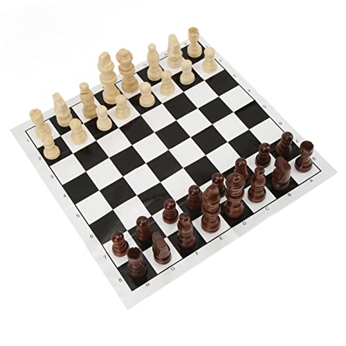 32 -teiliges Nachahmungsholz -Kunststoff -Schach -Set, Klappschachbrett, Easy Carry, für Fachleute und Anfänger, Urlaubsfeiern, Familienversammlungen 32 -teiliges Nachahmungsholz -Kunststoff -Schach -Set, Klappschachbrett, Easy Carry, für Fachleute und Anfänger, Urlaubsfeiern, Familienversammlungen von Dilwe