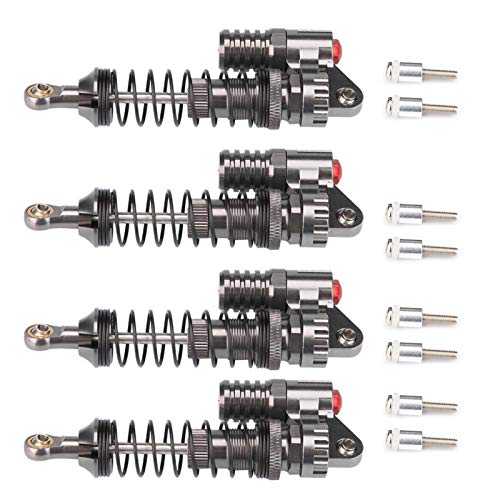 4 Stücke RC Stoßdämpfer, Aluminiumlegierung Hochfeste Federn Schocks Set Dämpfer für Axial / SCX10 / D90 / RC Crawler Auto 4 Stücke RC Stoßdämpfer, Aluminiumlegierung Hochfeste Federn Schocks Set Dämpfer für Axial / SCX10 / D90 / RC Crawler Auto von Dilwe