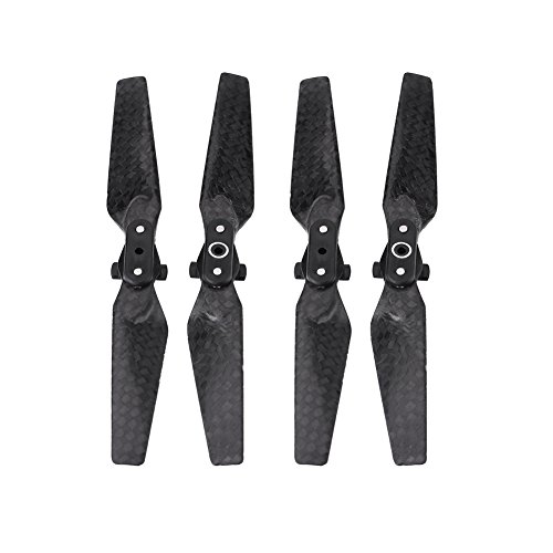 Dilwe Propeller für Spark, Kohlefaser - 2X CW & 2X CCW - Schnellspanner - Faltbare - Widerstand gegen starken Wind, 2 Paare, schwarz, Verformungsmodell Dilwe Propeller für Spark, Kohlefaser - 2X CW & 2X CCW - Schnellspanner - Faltbare - Widerstand gegen starken Wind, 2 Paare, schwarz, Verformungsmodell von Dilwe
