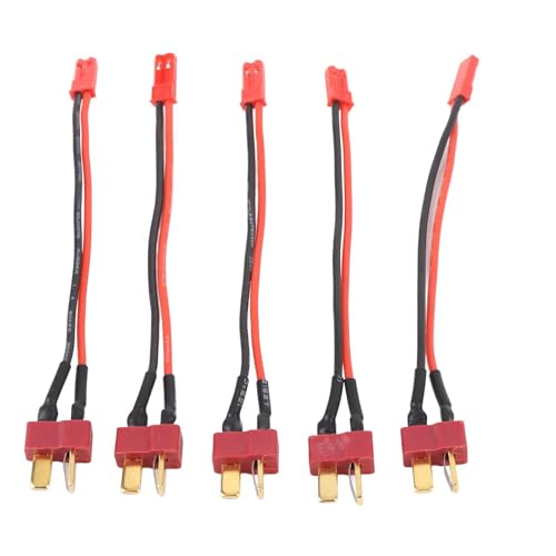 5 STÜCKE 10A 20A 30A ESC JST auf T-Steckeradapter, RC ESC-Konvertierungsverlängerungskabel für RC-Fahrzeuge, Drohnen, Boote von Dilwe