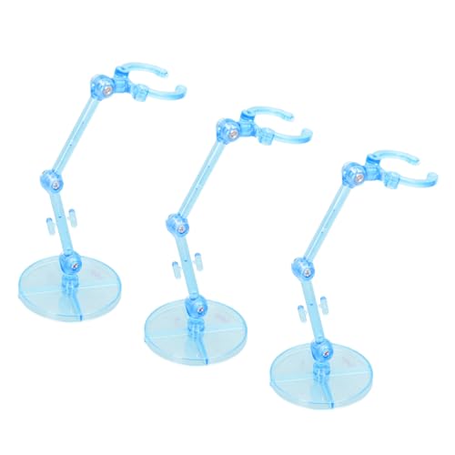 Action-Figuren-Ständer, Transparenter Kunststoff-Display-Halter, Vielseitiges Set mit Größerer Flexibilität und Ausgezeichneter Stabilität für 6-Zoll-Puppen, Geeignet für (Blue) von Dilwe