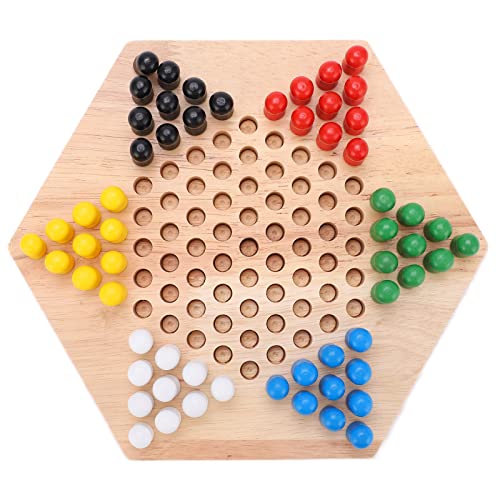 Chinesisches Dame-Set, Buntes Chinesisches Dame-Brettspiel aus Holz für Erwachsene und, für Mehr Als 36 MonateSchach und Freizeitsport Chinesisches Dame-Set, Buntes Chinesisches Dame-Brettspiel aus Holz für Erwachsene und, für Mehr Als 36 MonateSchach und Freizeitsport von Dilwe