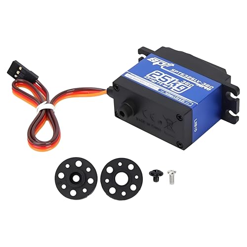 SPT5525LV-360 25KG RC Servo, 4,8V-6,0V Digital Servo 25KG Kontinuierliche Rotation Metall Mit Zubehör und Schrauben Set Digital Servo für RC Roboter/RC Auto von Dilwe